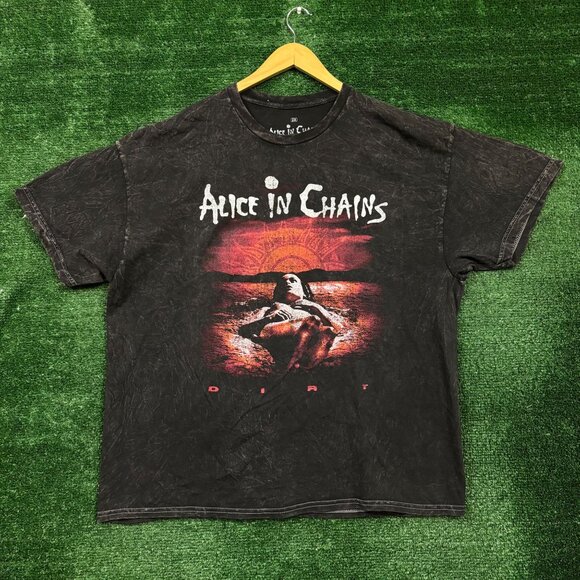 Alice In Chains Dirt Est 1987 Rock Band Mineral Wash T-Shirt Size 2X - Picture 1 of 5